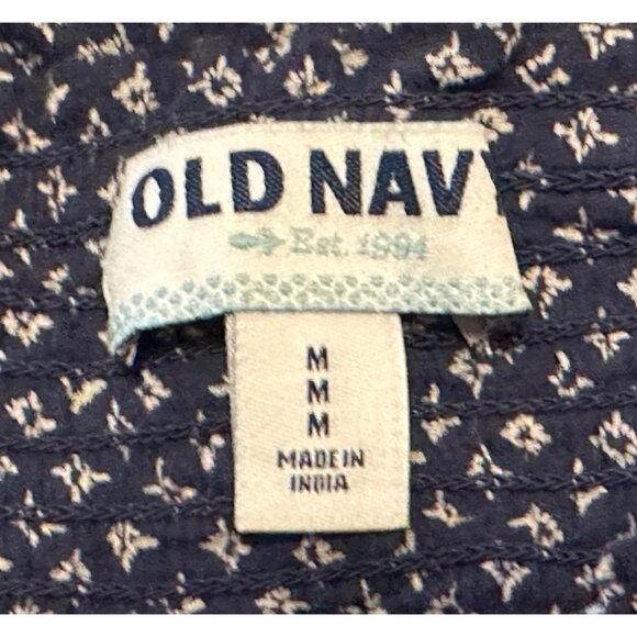 Old Navy Mini Stretch Flare Pull-on Skirt Geometric Print Cotton Junior Size M - Picture 4 of 11